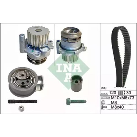 Комплект ГРМ + помпа Skoda Fabia/VW Passat/Golf 1.9TDI 00- (530 0091 30)
