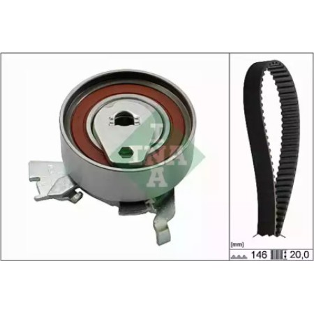 Комплект ГРМ Opel Astra F/Omega A/B 1.6/1.8/2.0i 88-03 (530 0147 10)