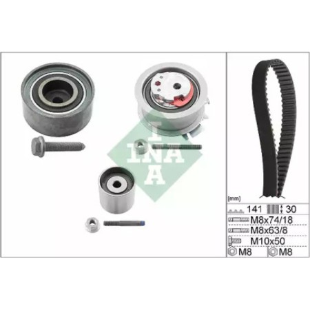 Комплект ГРМ Skoda Octavia II/VW Golf V 2.0TDI 03-, (141x30) (530 0405 10)