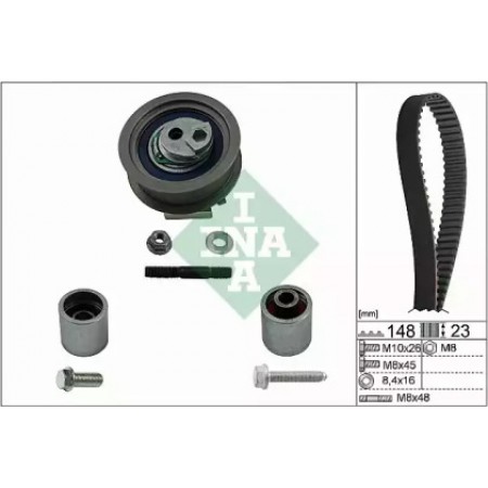 Комплект ГРМ Audi A3/A4/A6/Skoda Octavia/VW Golf/Passat 2.0 FSI 04- (530 0445 10)