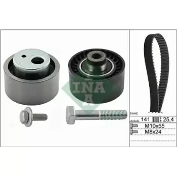 Комплект ГРМ Citroen Berlingo/Jumpy 2.0HDi, 99-11, 66/69/80kw (141x25.4) (530 0470 10)