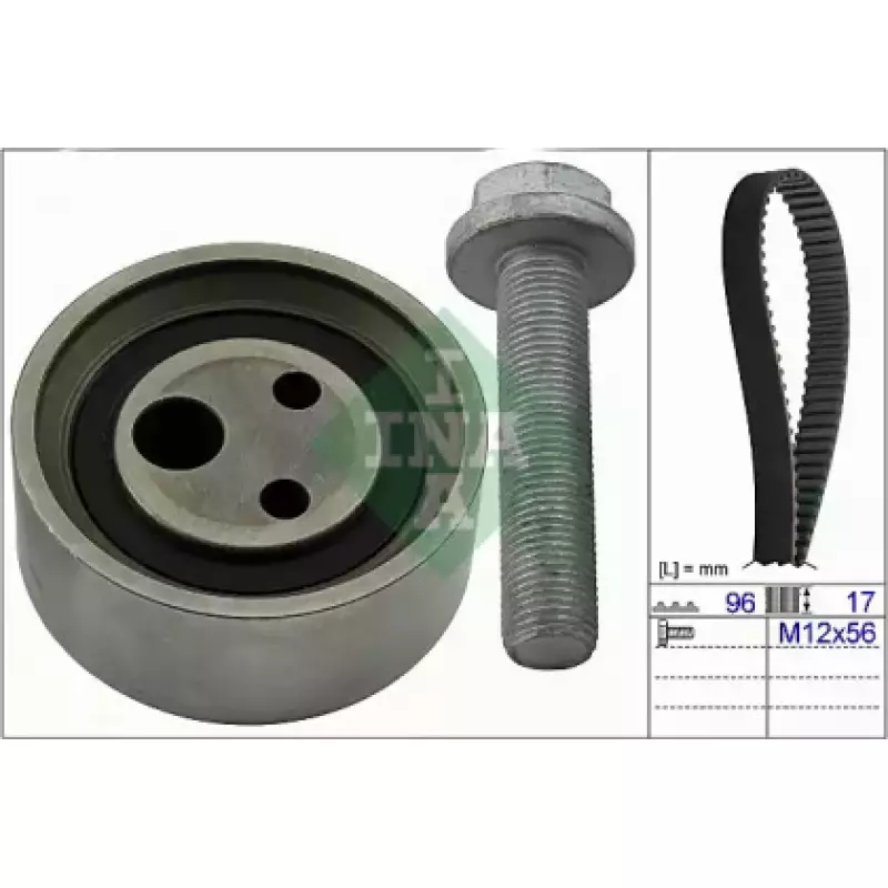Комплект ГРМ Renault Kangoo 1.4/1.6i, 97-, 55/64kw, E7J/K7J/K7M (530 0490 10)