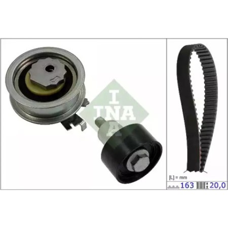 Комплект ГРМ VW Caddy IV 1.2-1.4TSI 15- (163x20) (530 0592 10)