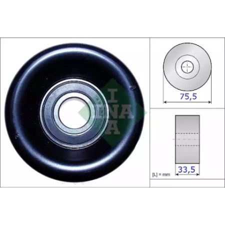 Ролик генератора Honda Accord VII 2.0/2.4i 03-08 (натяжной) (75.5x33.5) (531 0827 10)