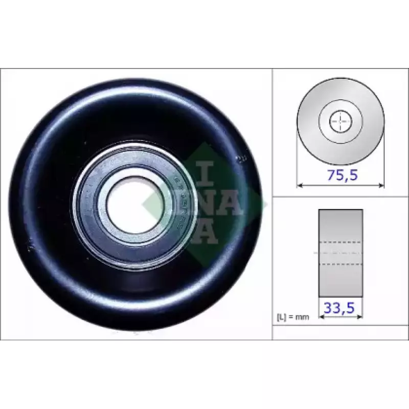 Ролик генератора Honda Accord VII 2.0/2.4i 03-08 (натяжной) (75.5x33.5) (531 0827 10)