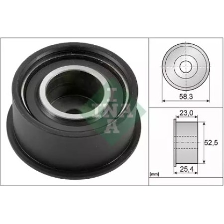 Ролик ГРМ Opel Astra F/G/Corsa B/Vectra B 1.4/1.6/1.8 93-05 (паразитный) (52.5x25.4) (532 0034 10)