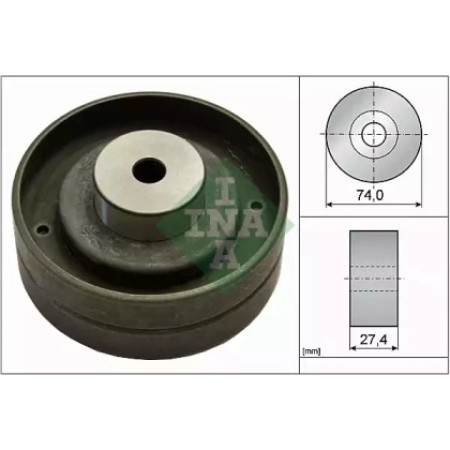 Ролик ГРМ VW T4 2.4D 90-03, 57/81kw (паразитный) (74х27.4) (532 0051 10)