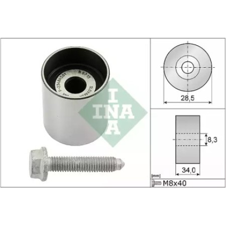 Ролик ГРМ Audi A4/A6/A8/Skoda Superb/VW Golf IV 1.2-2.0TDI/4.2TDI 94- (паразитный) (34х28.5) (532 0197 10)