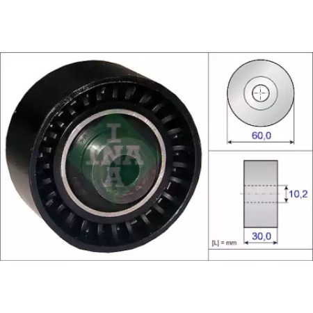 Ролик ГРМ Fiat Scudo 00-07 (паразитный) (60х30) (532 0289 10)