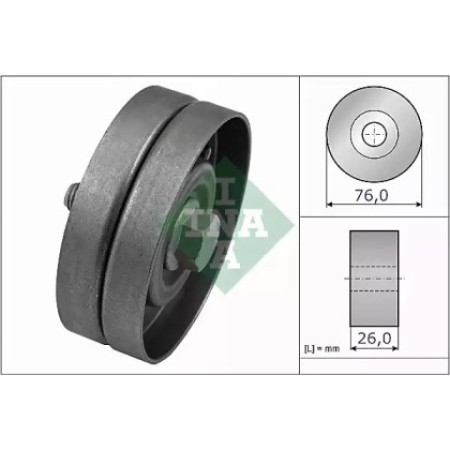 Ролик генератора Skoda Octavia/VW Golf IV 1.4-1.6 96-10 (паразитный) (76х26) (532 0326 30)