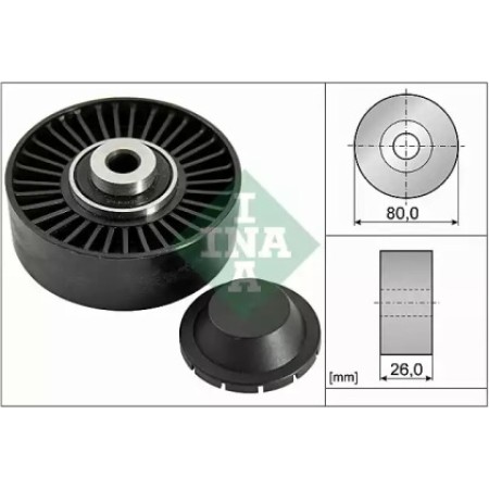 Ролик генератора Fiat Doblo 1.9JTD 01 (паразитный) (80х26) (532 0370 20)