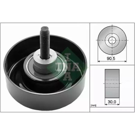 Ролик генератора Ford Connect 1.8D/TDCI 02- (+AC) (паразитный) (90.5x30) (532 0405 30)
