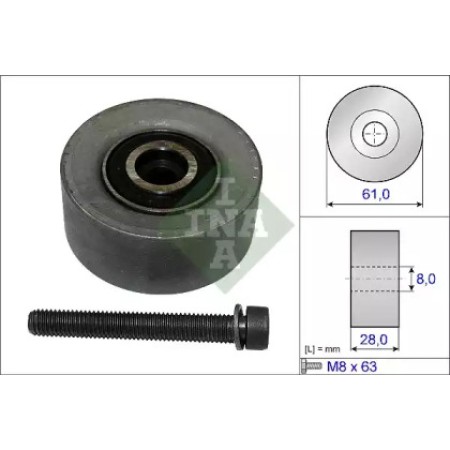 Ролик ГРМ Opel Astra G/H/J 02- (паразитный) (61x28) (532 0472 10)