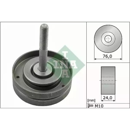 Ролик генератора Skoda Fabia/Roomster/VW Fox/Polo 1.2 01- (паразитный) (76x24) (532 0500 10)