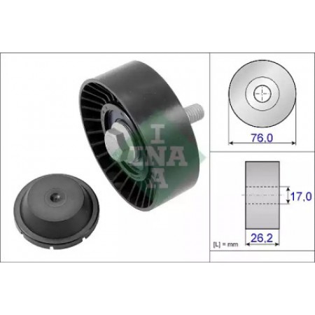 Ролик генератора VW Caddy III 1.2 TSI 10- (76x26.2) (532 0632 10)