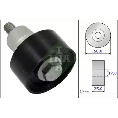 Ролик ГРМ VW Caddy IV 1.2-1.4 TSI 15- (паразитный) (50x25) (532 0753 10)