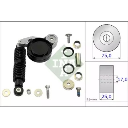 Натяжитель ремня генератора Audi A4/A6/VW Passat 2.5 TDI 97-05 (кивачка) (533 0118 10)