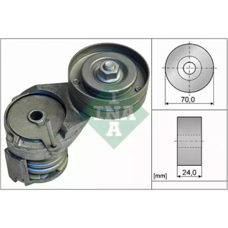 Натяжитель ремня генератора Skoda Octavia/VW Golf 1.4/1.6 97-06 (металл.) 70x24 (534 0138 30)