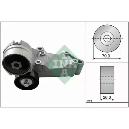 Натяжитель ремня генератора Ford Connect 1.8TDCi/Di, 55/66/81kw (70x26) (534 0146 10)