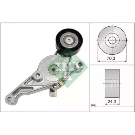 Натяжитель ремня генератора VW 1.9/2.0TDI 04-10, (70x24) (534 0151 10)