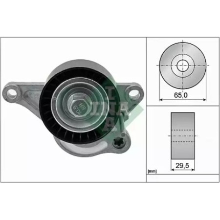 Натяжитель ремня генератора Renault Trafic/Megane 2.0dCi/Master 2.3dCi 06-, (65x29.5) (534 0281 10)