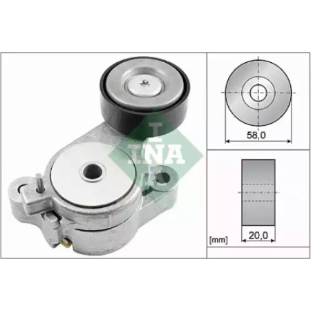 Натяжитель ремня генератора VW Golf V 1.4 TSI 05-10 (58x20) (534 0396 10)