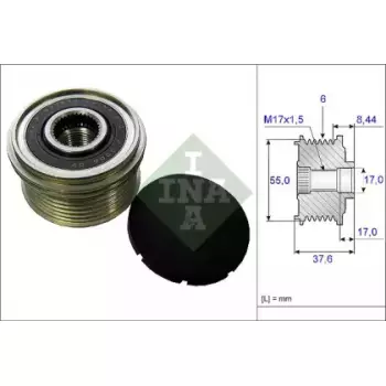 Шкив генератора Mazda 3/6 02-14 (535 0246 10)