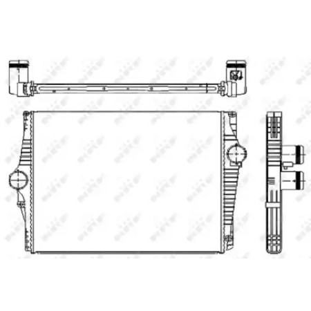 Радиатор интеркулера Volvo XC90 I 02-14 (30250)