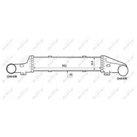 Радиатор интеркулера MB E-class (W210) 97-03 (30420)