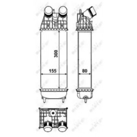 Радиатор интеркулера Citroen C3/Peugeot 2008/207/208 1.4-1.6HDi 09- (30460)
