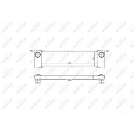 Радиатор интеркулера MB Vito (W639) 03- (30901)