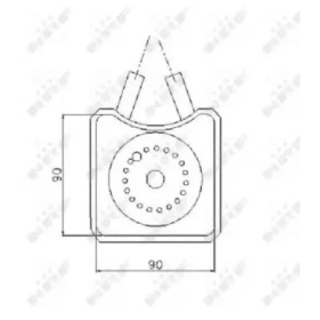 Радиатор масляный VW T4/LT 2.5TDI/Crafter 88-136PS (теплообменник) (31305)