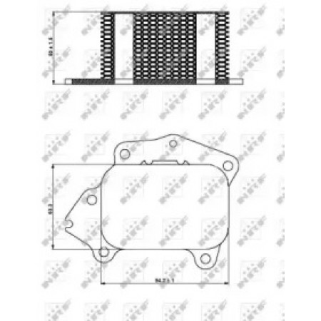 Радиатор масляный Citroen Berlingo/Peugeot Partner/Expert/Fiat Scudo 1.6hdi 07- (теплообменник) (31333)