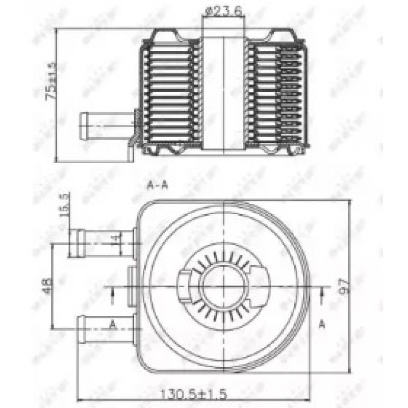 Радиатор масляный Citroen Jumpy/Fiat Ducato/Peugeot Boxer 2.0-2.2 HDI 02- (теплообменник) (31735)