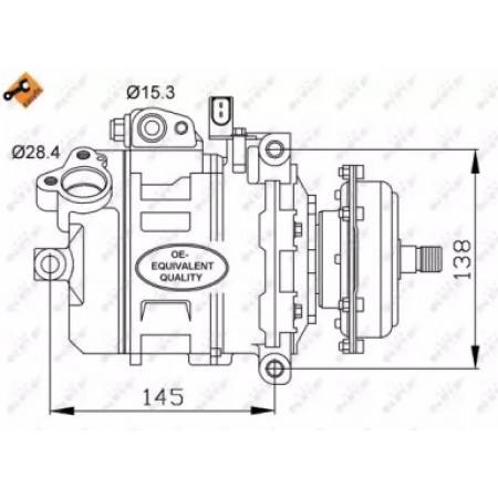 Компрессор кондиционера VW T5 2.5TDI 03-09 (32148)