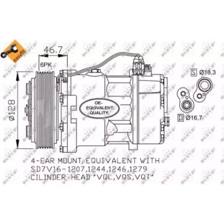 Компрессор кондиционера VW LT 28-46/ T4 96-06 (32168)