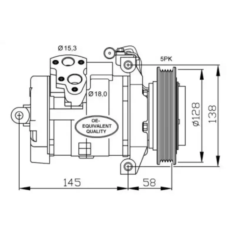 Компрессор кондиционера MB Sprinter 906 06- (32697)