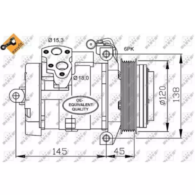 Компрессор кондиционера MB Sprinter (906) 06- (32698)