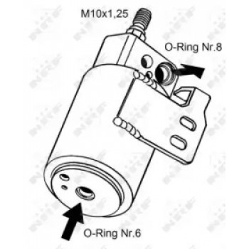 Осушитель кондиционера Opel Astra G 1.2-2.2 16V/ DTI 99-09 (33129)