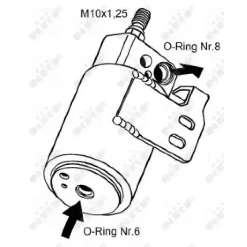 Осушитель кондиционера Opel Astra G 1.2-2.2 16V/ DTI 99-09 (33129)