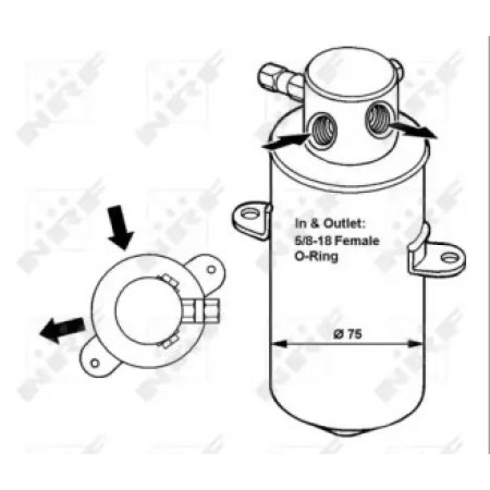 Осушитель кондиционера Mercedes DB W140 91-98/С140 92-99 (33165)