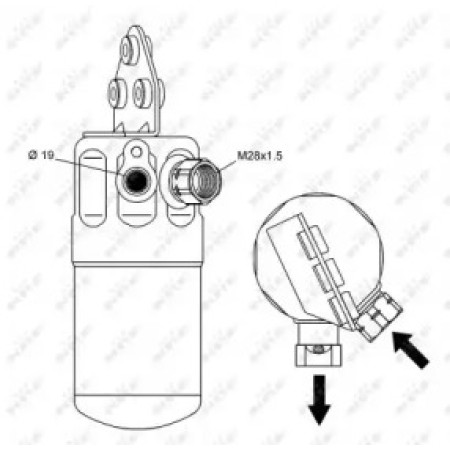 Осушитель кондиционера Audi A6 97-05 (33236)