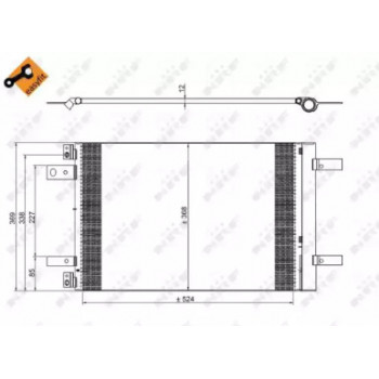 Радиатор кондиционера Citroen Berlingo/Peugeot Expert 1.2-2.0D 13- (350323)