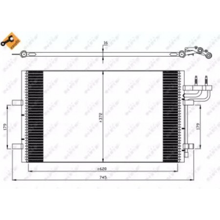 Радиатор кондиционера Ford Focus 03-12 (35551)
