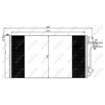 Радиатор кондиционера VW T5 03- (35622)