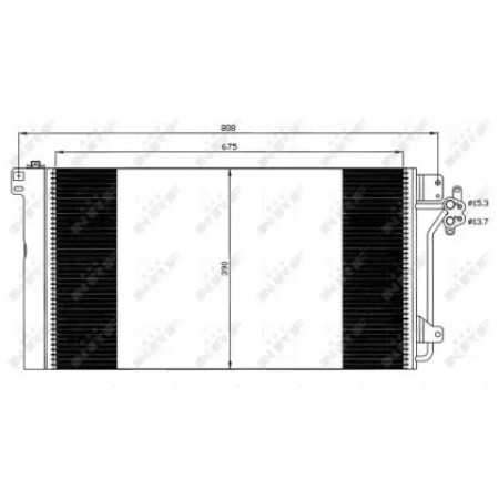 Радиатор кондиционера VW T5 03- (35622)