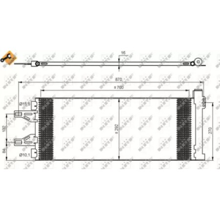 Радиатор кондиционера Citroen Jumper/Peugeot Boxer 06- (35894)