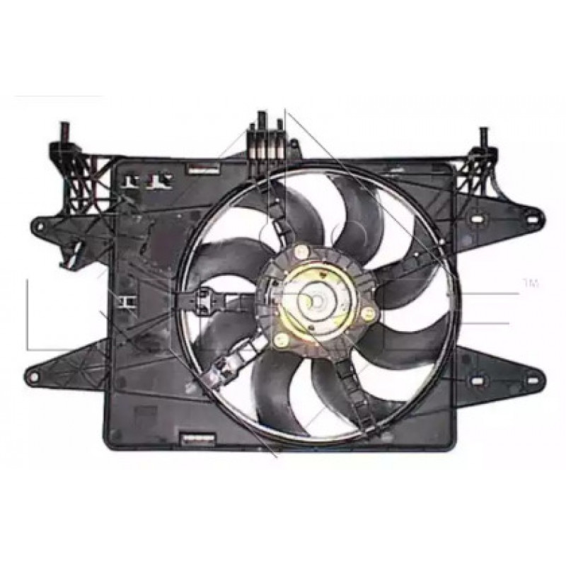 Вентилятор радиатора Fiat Doblo 1.4/1.6 01- (с диффузором) (47232)