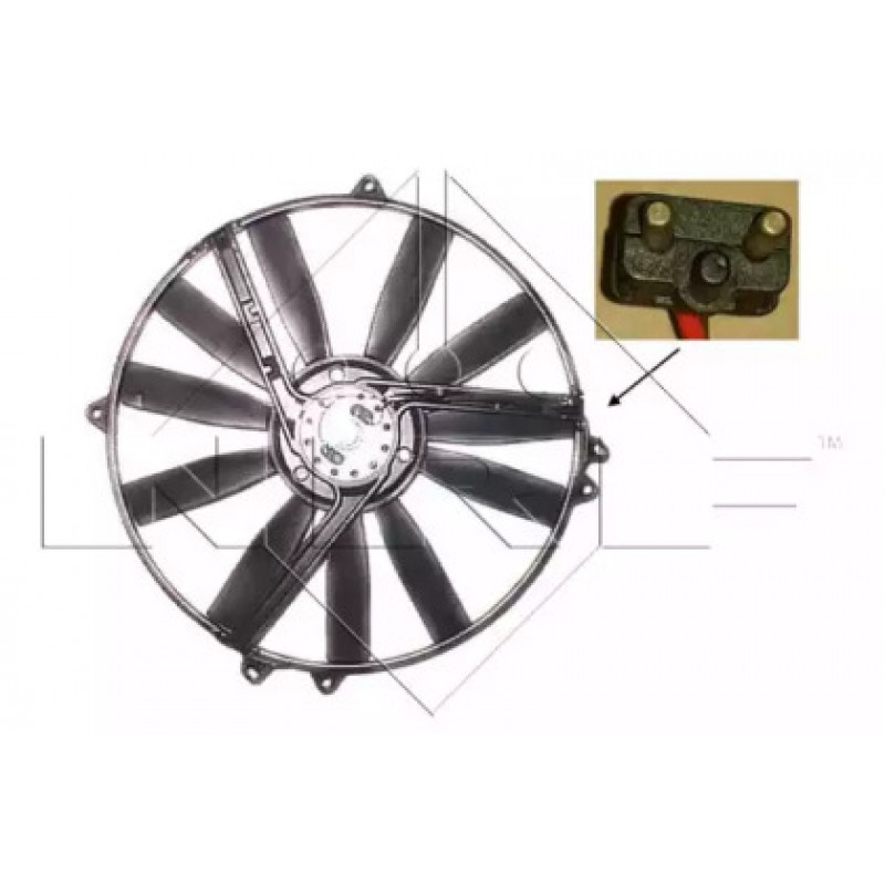 Вентилятор радиатора кондиционера MB Sprinter 208-416 (47300)