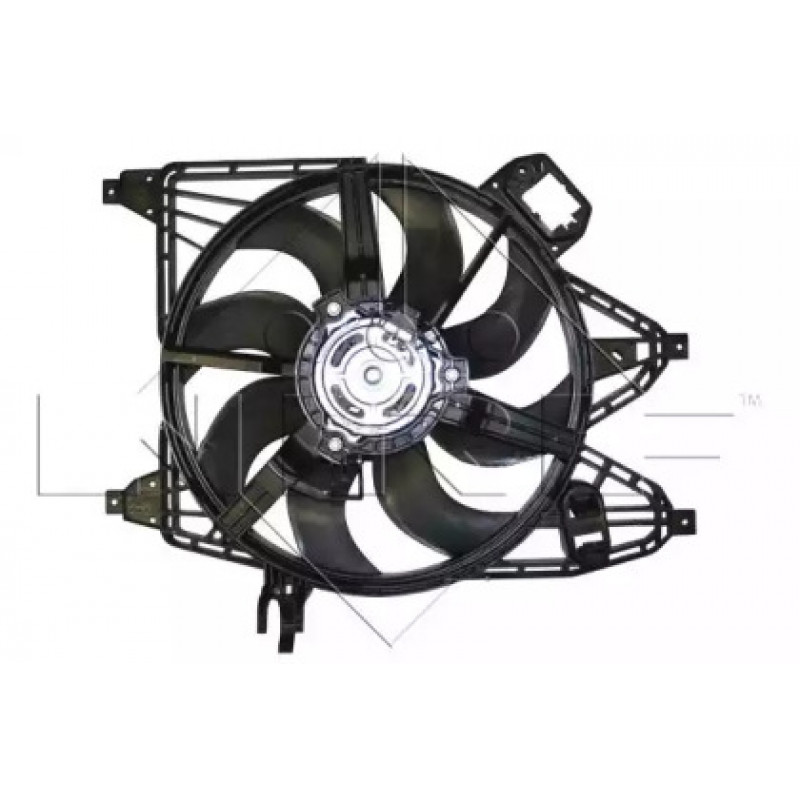 Вентилятор радиатора Renault kangoo 1.5 dCi 03- (с диффузором) (47365)